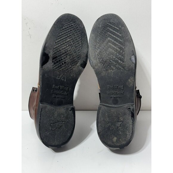 Red Wing Shoes 953 Supersole Brown Round Soft Toe Boots Work Boots - Mens 17 D - Picture 9 of 9